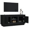 Mueble De Tv Madera Contrachapada Negro 102x35x45 Cm Vidaxl