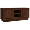 Mueble Para Tv Madera Contrachapada Roble Marrón 102x35x45 Cm Vidaxl