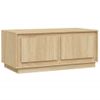 Mesa De Centro Madera Contrachapada Roble Sonoma 102x50x44 Cm Vidaxl