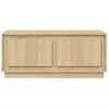 Mesa De Centro Madera Contrachapada Roble Sonoma 102x50x44 Cm Vidaxl