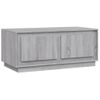 Mesa De Centro Madera Contrachapada Gris Sonoma 102x50x44 Cm Vidaxl