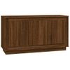 Aparador Madera Contrachapada Marrón Roble 102x35x55 Cm Vidaxl