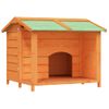 Caseta Para Perros Madera Maciza De Pino Marrón 96x87x80,5 Cm Vidaxl