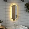 Espejo De Baño Led Ovalado 80x35 Cm Vidaxl