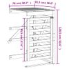 Extensión Para Cobertizo De Cubos De Basura Madera Maciza Pino Vidaxl