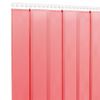 Tira De Cortina Para Puertas Pvc Rojo 200x1,6 Mm 50 M Vidaxl