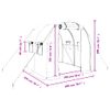 Invernadero Con Estructura De Acero Verde 4 M² 2x2x2 M Vidaxl