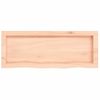 Estante De Pared Madera Maciza Roble Sin Tratar 80x30x(2-4) Cm Vidaxl