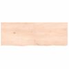 Estante De Pared Madera Maciza Roble Sin Tratar 140x50x(2-4) Cm Vidaxl