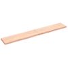 Estante De Pared Madera Maciza Roble Sin Tratar 200x30x(2-4) Cm Vidaxl