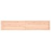 Estante De Pared Madera Maciza Roble Sin Tratar 200x40x(2-6) Cm Vidaxl