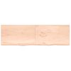 Estante De Pared Madera Maciza Roble Sin Tratar 200x60x(2-4) Cm Vidaxl