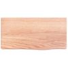 Estante De Pared Madera De Roble Tratada Marrón Claro 40x20x4cm Vidaxl