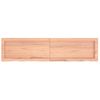 Estante Pared Madera Roble Tratada Marrón Claro 120x30x(2-4) Cm Vidaxl