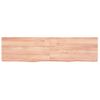 Estante Pared Madera Roble Tratada Marrón Claro 120x30x(2-6) Cm Vidaxl