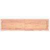 Estante Pared Madera Roble Tratada Marrón Claro 120x30x(2-6) Cm Vidaxl