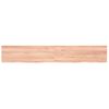 Estante Pared Madera Roble Tratada Marrón Claro 180x30x(2-4) Cm Vidaxl