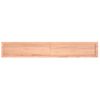 Estante Pared Madera Roble Tratada Marrón Claro 180x30x(2-4) Cm Vidaxl