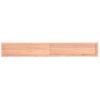 Estante Pared Madera Roble Tratada Marrón Claro 200x30x(2-6) Cm Vidaxl