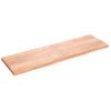 Estante Pared Madera Roble Tratada Marrón Claro 200x60x(2-6) Cm Vidaxl