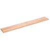 Estante Pared Madera Roble Tratada Marrón Claro 220x30x(2-4) Cm Vidaxl