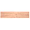 Estante Pared Madera Roble Tratada Marrón Claro 220x50x(2-4) Cm Vidaxl