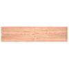 Estante Pared Madera Roble Tratada Marrón Claro 220x50x(2-6) Cm Vidaxl