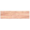 Estante Pared Madera Roble Tratada Marrón Claro 220x60x(2-4) Cm Vidaxl