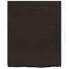 Estante Pared Madera Roble Tratada Marrón Oscuro 40x50x(2-4) Cm Vidaxl