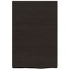 Estante Pared Madera Roble Tratada Marrón Oscuro 40x60x(2-4) Cm Vidaxl