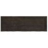 Estante Pared Madera Roble Tratada Marrón Oscuro 120x40x(2-4)cm Vidaxl