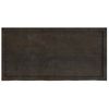 Estante Pared Madera Roble Tratada Marrón Oscuro 120x60x(2-6)cm Vidaxl