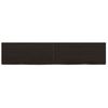 Estante Pared Madera Roble Tratada Marrón Oscuro 140x30x(2-4)cm Vidaxl