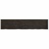 Estante Pared Madera Roble Tratada Marrón Oscuro 140x30x(2-6)cm Vidaxl