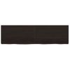 Estante Pared Madera Roble Tratada Marrón Oscuro 140x40x(2-6)cm Vidaxl