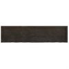 Estante Pared Madera Roble Tratada Marrón Oscuro 160x40x(2-6)cm Vidaxl