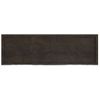 Estante Pared Madera Roble Tratada Marrón Oscuro 160x50x(2-4)cm Vidaxl