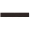 Estante Pared Madera Roble Tratada Marrón Oscuro 180x30x(2-4)cm Vidaxl