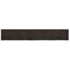 Estante Pared Madera Roble Tratada Marrón Oscuro 180x30x(2-4)cm Vidaxl