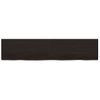 Estante Pared Madera Roble Tratada Marrón Oscuro 180x40x(2-6)cm Vidaxl