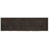 Estante Pared Madera Roble Tratada Marrón Oscuro 180x50x(2-4)cm Vidaxl