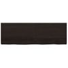 Estante Pared Madera Roble Tratada Marrón Oscuro 180x60x(2-6)cm Vidaxl