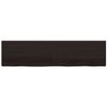 Estante Pared Madera Roble Tratada Marrón Oscuro 200x50x(2-6)cm Vidaxl