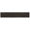 Estante Pared Madera Roble Tratada Marrón Oscuro 220x40x(2-4)cm Vidaxl