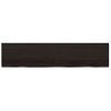 Estante Pared Madera Roble Tratada Marrón Oscuro 220x50x(2-6)cm Vidaxl