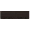 Estante Pared Madera Roble Tratada Marrón Oscuro 220x60x(2-4)cm Vidaxl