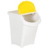 Cubos De Basura Apilables Con Tapa 3 Uds Pp Blanco 120 L Vidaxl