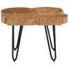 Mesa De Centro 4 Troncos Madera Maciza Acacia 36 Cm Vidaxl