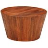 Mesa De Centro De Madera Maciza De Mango Rugosa Ø 52x30 Cm Vidaxl