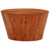 Mesa De Centro De Madera Maciza De Mango Rugosa Ø 52x30 Cm Vidaxl